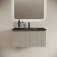 Тумба подвесная SANCOS Code 785х453х400, c одним ящиком оснащенным доводчиками, цвет серая платина , арт. CD80GP — фото 9, Комоды и тумбы для ванной комнаты