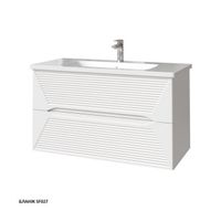 МОДО Терца тумба 100 с интегрированной ручкой арт-35615-SF027 — фото 1, Тумбы под раковину