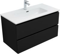 Тумба под раковину Aquanet Вега 2.0 90 черный 00337956 — фото 10, Тумбы под раковину