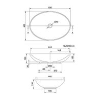 Раковина Scarabeo NECK накладная без перелива без отверстий цвет белый арт-8045 — фото 5, Раковины накладные