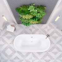 Ванна VALENCIA 170 см из литьевого мрамора NOVA GEL / Aqua de Marco 1175WVAL_GEL — фото 2, Ванны