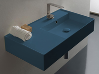 Товар: Раковина Scarabeo TEOREMA 2.0 угловая подвесная или накладная с переливом с одним отверстием цвет синий матовый с антибактериальным и грязеотталкивающим покрытием BIOKER арт-5118 56 BK - фото 2 Раковина Scarabeo TEOREMA 2.0 угловая подвесная или накладная с переливом с одним отверстием цвет синий матовый с антибактериальным и грязеотталкивающим покрытием BIOKER арт-5118 56 BK — фото 2, Раковины подвесные