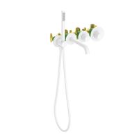 Смеситель встроенный для ванны с душем с термостатотом Timo Saona 2324/16YSM белый матовый — фото 5, Смеситель для душа