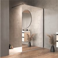 CALYPSO WO - 100 - SILVER PROFILE - MIRROR 661220 — фото 1, Неподвижные шторки для ванной