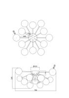 Потолочный светильник Freya арт-FR5120CL-12G — фото 2, Подвесные светильники