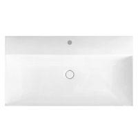 Раковина HATRIA Bahia 13 подвесная или на тумбу с одним отверстием с переливом цвет белый арт-BH0800465011TS0 — фото 1, Раковины накладные