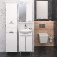 Тумба напольная с умывальником ELEGANSE 50 /хром/ AQUA DE MARCO 5050CELE — фото 4, Тумбы с раковиной