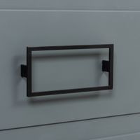 Комплект ручек La Fenice Cubo Nero черный 80 мм., два ящика FNC-04-CUB-N-80 — фото 1, Комплектующие для мебели в ванной