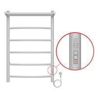 Полотенцесушитель электрический AZARIO VERONA 500/800 5 секций, с полкой, диммер справа, белый арт-AZ04858PW — фото 3, Электрические полотенцесушители