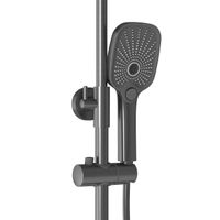 Душевая стойка Grossman Advans с верхним душем,ручной лейкой и смесителем,графит сатиновый,1 место арт-500.K35.09.420 — фото 7, Душевые стойки