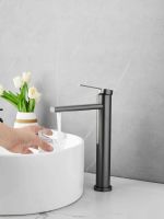 Смеситель для раковины высокий BELZ , оружейная сталь арт-B11813-3 — фото 5, Смесители для раковины