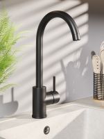 OneLife смеситель для кухни однорычажный полимерный, черный арт-P04-001b — фото 8, Смесители для кухни