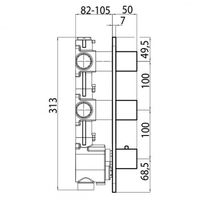 Товар: Встраиваемая часть Bossini Z030201000 для термостата для ванны и душа на 2 потребителя с 2 вентилями - фото 1 Встраиваемая часть Bossini Z030201000 для термостата для ванны и душа на 2 потребителя с 2 вентилями — фото 1, Встраиваемые душевые комплекты