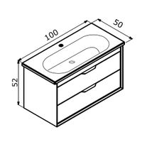 Товар: Тумба с раковиной ORKA Clay 100 подвесная, Sahra 5004387 - фото 3 Тумба с раковиной ORKA Clay 100 подвесная, Sahra 5004387 — фото 3, Тумбы с раковиной