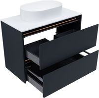 Тумба под раковину Allen Brau Activity 90 антрацит матовый/черный браш арт-1.34005.AM — фото 8, Тумбы под раковину
