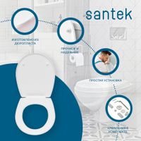 БОРЕАЛЬ Унитаз подвесной, сиденье дюропласт, САНТЕК арт-1WH301977 — фото 4, Подвесные унитазы