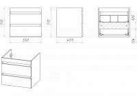Тумба под раковину арт-Э-Фос01055-012Я — фото 6, Тумбы под раковину