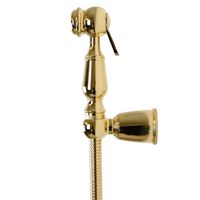 LAURA Гигиенический душ.набор, лейка/держатель/шланг латунь, золото 32317 — фото 2, Гигиенические души