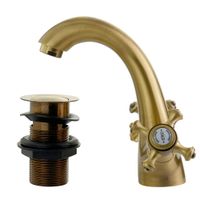 Товар: PRESTIGE См-ль д/раковины, донный клапан "click-clack", бронза арт-31600 - фото 5 PRESTIGE См-ль д/раковины, донный клапан "click-clack", бронза арт-31600 — фото 5, Смесители для раковины