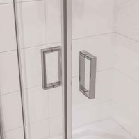 Товар: Душевое ограждение Niagara Nova NG-6608-08 (90х90х195) квадрат,хром,двери раздвижные,стекло прозрачное,1 место 66080811 - фото 4 Душевое ограждение Niagara Nova NG-6608-08 (90х90х195) квадрат,хром,двери раздвижные,стекло прозрачное,1 место 66080811 — фото 4, Квадратные душевые уголки