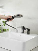 Смеситель на борт ванны BELZ , оружейная сталь арт-B66713-3 — фото 7, Смесители на борт ванны