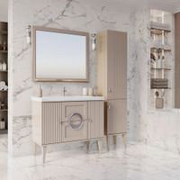 Товар: Комплект мебели Федерика 100 "Тирамису Софт" по раковину Гармония 100 111211 - фото 4 Комплект мебели Федерика 100 "Тирамису Софт" по раковину Гармония 100 111211 — фото 4, Комплекты мебели для ванной