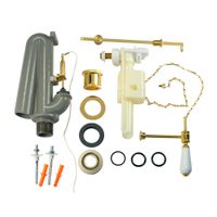 TREMOLADA Комплект механизмов для высокого бачка с цепочкой, золото арт-20581 — фото 1, Комплектующие для туалета