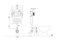 Инсталяция CR333 для приставных унитазов Ceruttispa — фото 2, Инсталляции для унитазов