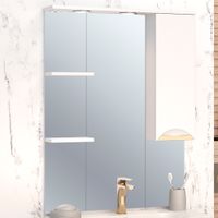 Зеркальный шкаф ELEGANSE 75 /золото/правый/ AQUA DE MARCO 1075CGELE/R — фото 1, Зеркальные шкафы в ванную