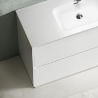 Товар: Тумба под раковину SANCOS Libra Floor напольная, 1190х450х840, c двумя ящиками оснащенными доводчиками, белый глянец , арт. арт-LB120F-1W - фото 6 Тумба под раковину SANCOS Libra Floor напольная, 1190х450х840, c двумя ящиками оснащенными доводчиками, белый глянец , арт. арт-LB120F-1W — фото 6, Тумбы под раковину