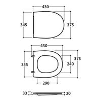 Сиденье с крышкой GLOBO 4ALL с микролифтом цвет белый арт-MD022BI — фото 2, Сиденья для унитаза