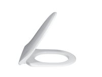 Сиденье для унитаза, Villeroy&Boch, Subway, ширина, мм-358, глубина, мм-432, с плавным опусканием, материал шарниров-нержавеющая сталь, цвет шарниров-нержавеющая сталь, цвет-белый арт-9M65S101 — фото 1, Сиденья для унитаза