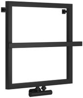 Полотенцесушитель водяной Сунержа Штиль EU50+ 530х530 Матовый чёрный арт-31-0256-5353 — фото 5, Водяные полотенцесушители