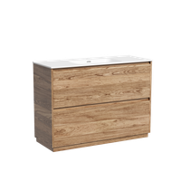 Тумба под раковину SANCOS Libra Floor напольная, 1190х450х840, c двумя ящиками оснащенными доводчиками, дуб чарльстон, арт. LB120F-1ECH — фото 1, Тумбы под раковину