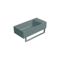 раковина накладная KUBE X 50x25 без перелива агава матовый арт-9486004 — фото 3, Раковины накладные