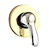 Товар: Смеситель для душа встраиваемый Webert Aurora AU880101017, хром/золото - фото 1 Смеситель для душа встраиваемый Webert Aurora AU880101017, хром/золото — фото 1, Смеситель для душа