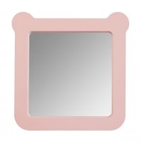Зеркало КАСПЕР МИШКА, квадратное, розовый матовый 1A283402CR1E0 — фото 1, Зеркала в ванную комнату