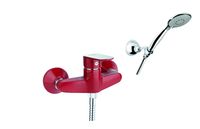 Смеситель для душа Fiore KEVON CHIC , хром/красный арт-81RX6510 — фото 1, Смеситель для душа