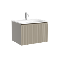 Тумба подвесная SANCOS Code 590х453х400, c одним ящиком оснащенным доводчиками, цвет серая платина , арт. арт-CD60GP — фото 5, Тумбы под раковину