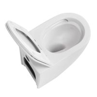 Унитаз ABBER Bequem AC1111T приставной белый, безободковый, смыв торнадо — фото 11, Напольные унитазы