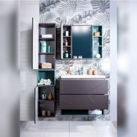 Товар: Тумба с раковиной и нишей Бриклаер , графит/муссон арт-КРИСТАЛЛ 80 - фото 7 Тумба с раковиной и нишей Бриклаер , графит/муссон арт-КРИСТАЛЛ 80 — фото 7, Тумбы с раковиной