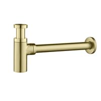 AQ6012BG сифон, шлиф. золото — фото 1, Сифоны для раковины