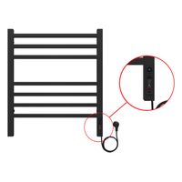 Товар: Полотенцесушитель электрический AZARIO ANCONA 500/600 квадрат, 7 секций, диммер справа, черный арт-AZ71856B - фото 3 Полотенцесушитель электрический AZARIO ANCONA 500/600 квадрат, 7 секций, диммер справа, черный арт-AZ71856B — фото 3, Электрические полотенцесушители