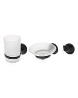 Orange Набор аксессуаров для ванной комнаты (6 предметов). Цвет чёрный арт-Y01-888b — фото 2, Наборы аксессуаров для ванной комнаты