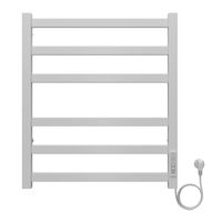 Полотенцесушитель электрический AZARIO PALERMO 500/600 квадрат, 6 секций, диммер справа, белый арт-AZ83856W — фото 1, Электрические полотенцесушители