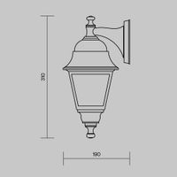Товар: Настенный светильник (бра) Outdoor O003WL-01B - фото 8 Настенный светильник (бра) Outdoor O003WL-01B — фото 8, Уличное освещение
