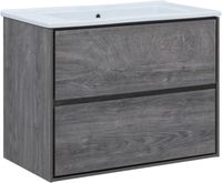 Тумба под раковину Aquanet Милан 85 дуб рошелье 00339969 — фото 1, Тумбы под раковину