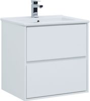 Тумба под раковину Aquanet Милан 65 белый глянец 00339965 — фото 1, Тумбы под раковину