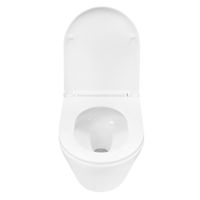 Унитаз подвесной Azario NOVE 360х530х365 безободковый, система смыва "Торнадо", быстросъемное сиденье микролифт арт-AZ-9312T — фото 3, Подвесные унитазы