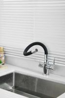 Смеситель для кухни с гибким изливом и подключением фильтра BELZ, хром, арт-B76814 — фото 4, Смесители для кухни